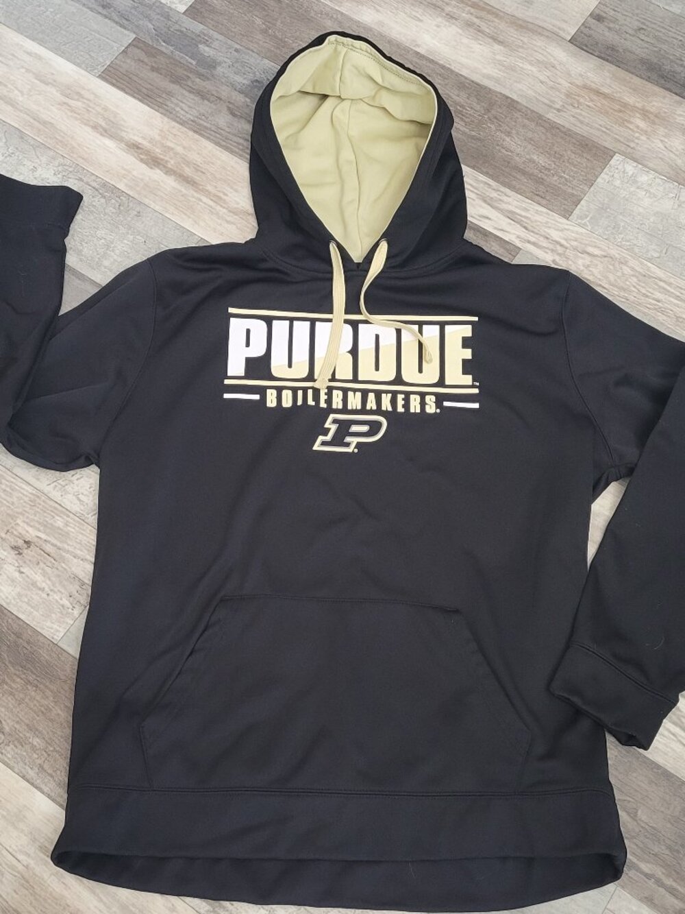 Stadium Athletics Purdue Boilermakers Hoodie Black Gold Mens XL Sweatshirt